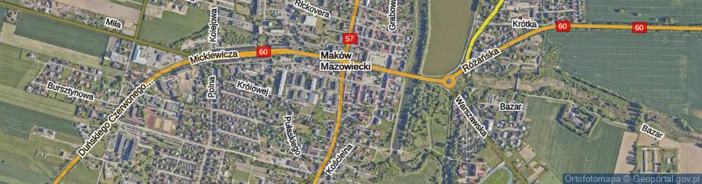 Zdjęcie satelitarne Zwrotna ul.